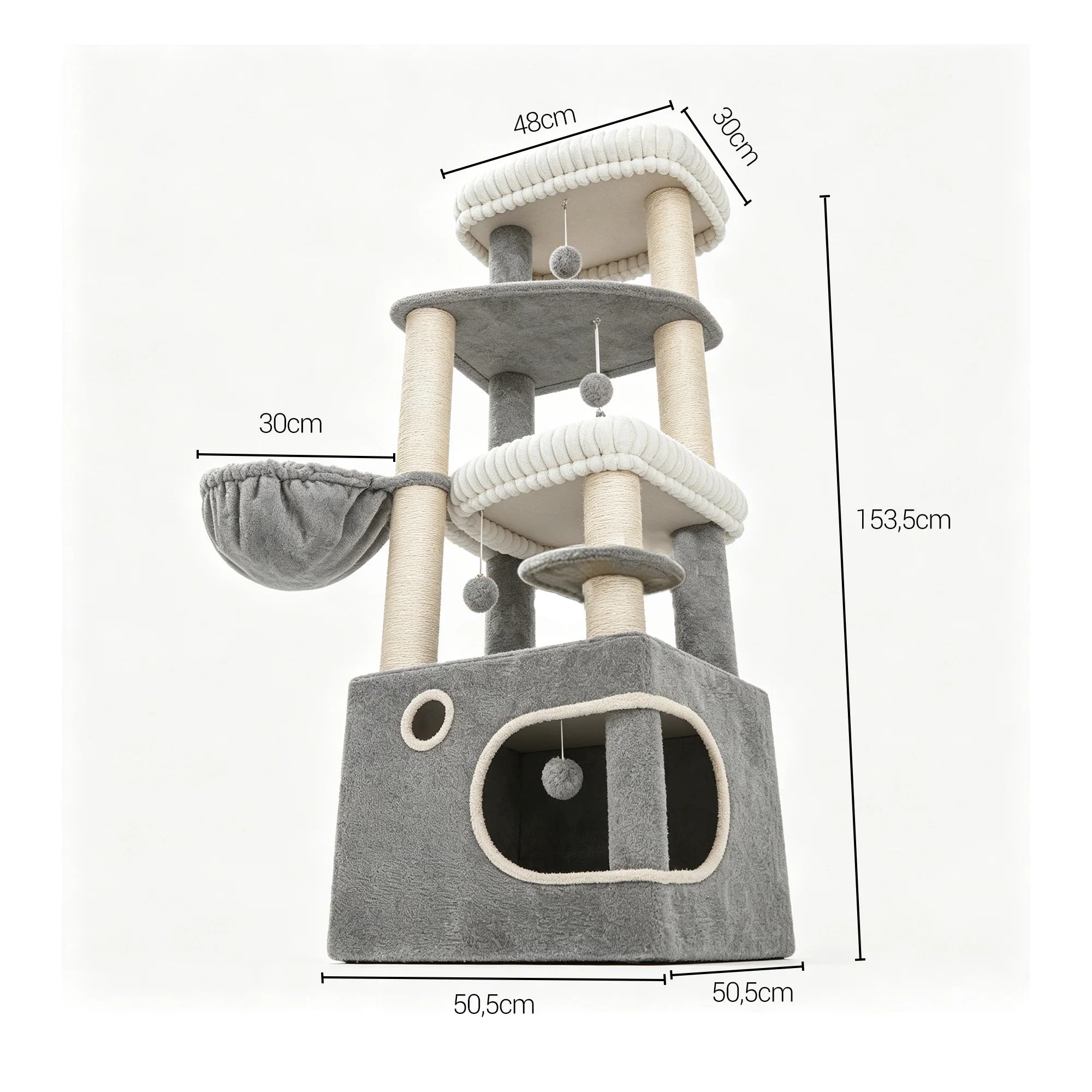 Petit Arbre à Chat Premium – 153 cm