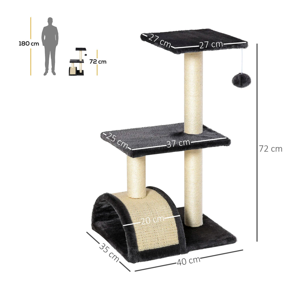 Arbre à Chat Bois Multiplateformes – 3 niveaux