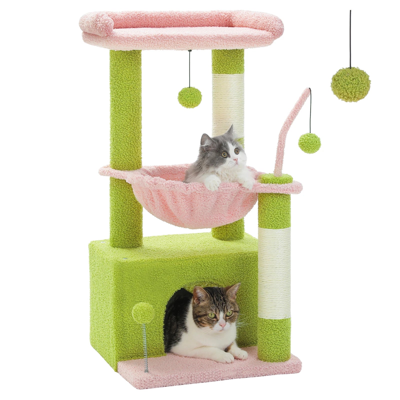 Arbre à Chat Compact – 84 cm – 3 niveaux