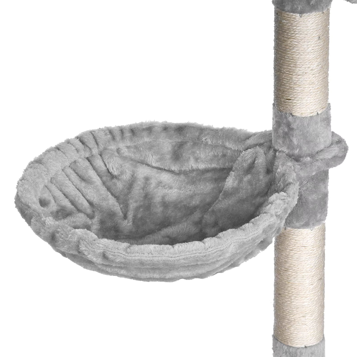 Arbre à Chat Bois Avec Panier – 98 cm