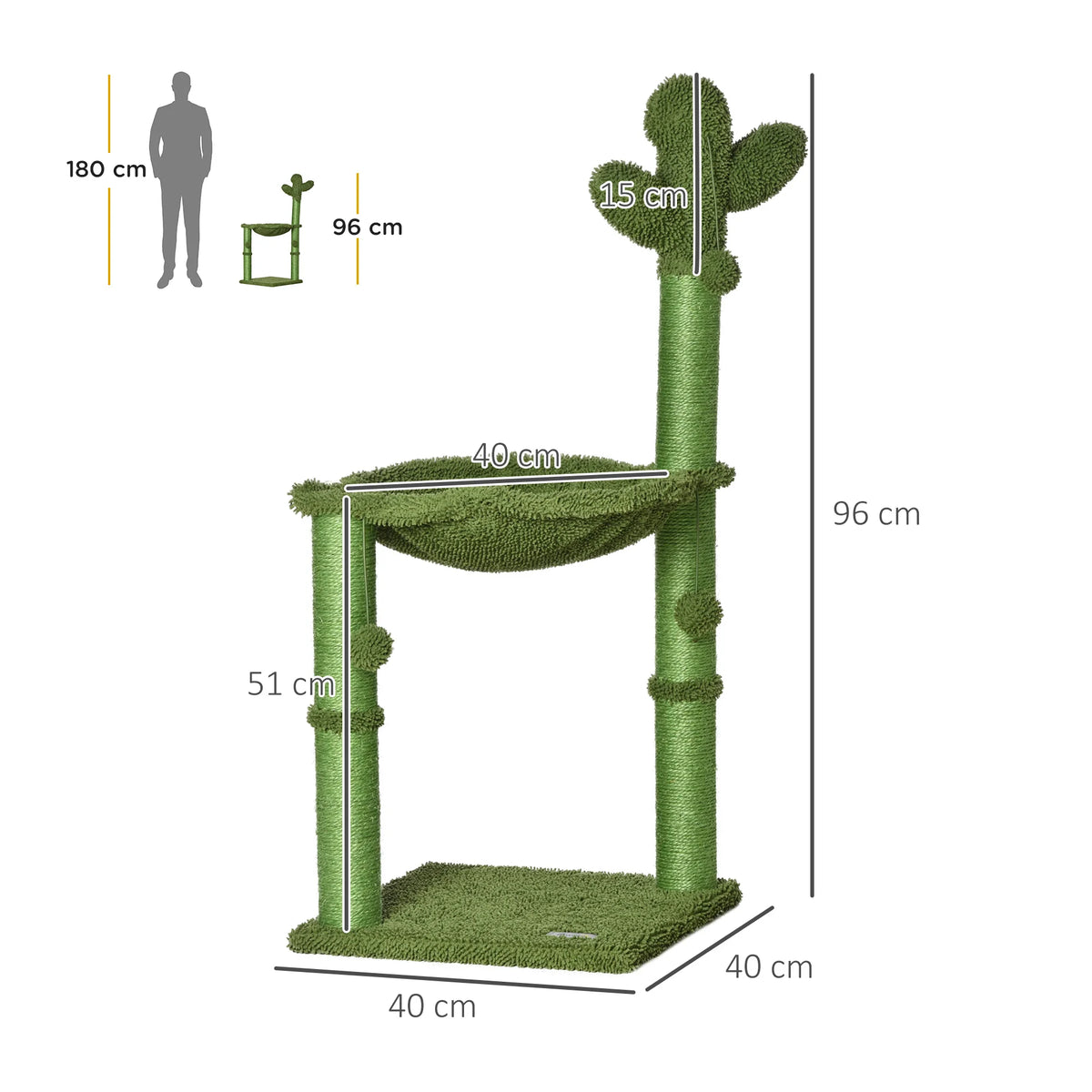 Arbre à Chat Cactus – 40 cm