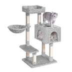Arbre à Chat Bois Avec Panier – 98 cm