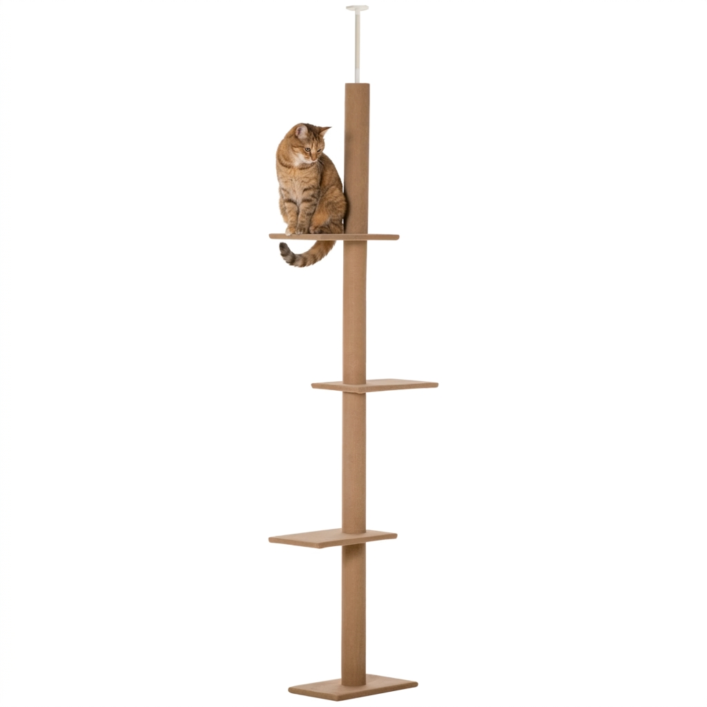 Arbre à Chat Sol-Plafond Multiplateformes – 260 cm