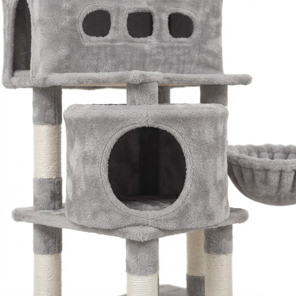 Arbre à Chat XXL Premium 170 cm – 5 niveaux