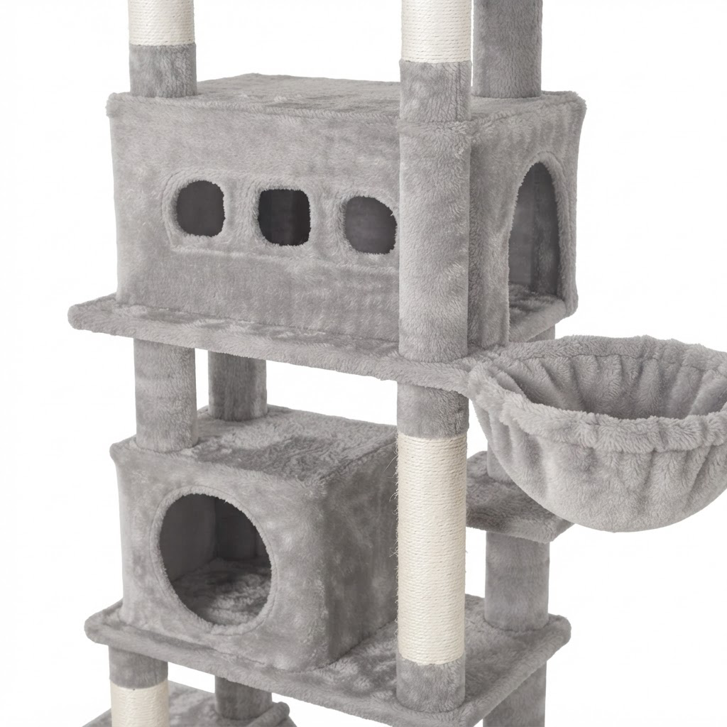 Arbre à Chat XXL Premium 170 cm – 5 niveaux