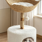 Arbre à Chat Bois Moderne - 84 cm