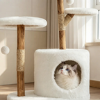 Arbre à Chat Bois Moderne - 84 cm