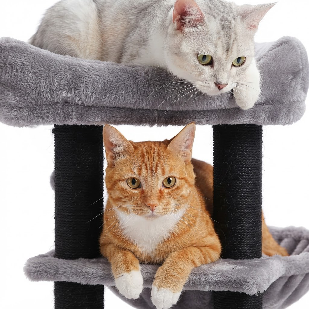 Arbre à Chat XXL 147 cm – 4 niveaux